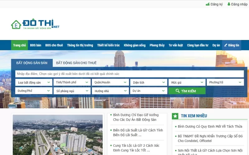 các trang web bất động sản